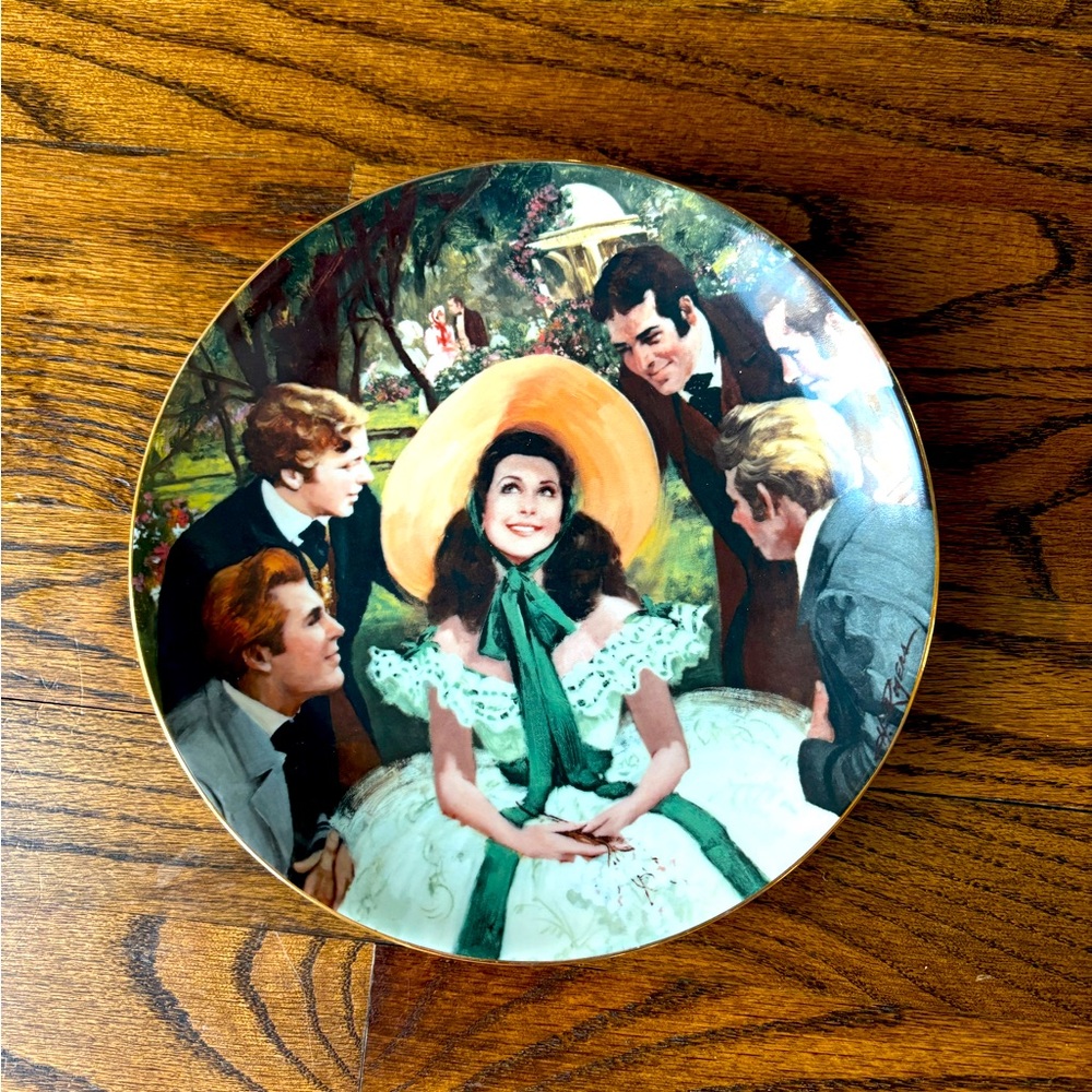 Scarlett and Her Suitors collectible plate